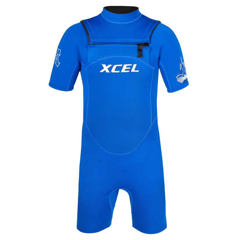 KIDS' ARCHY'S GARAGE SHORT SLEEVE SPRING 2MM xcelwetsuits